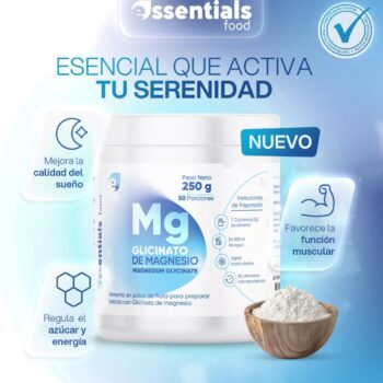 glicinato de magnesio en polvo